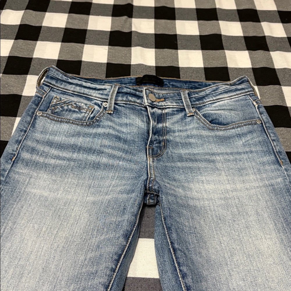 Buckle Black Fit No.256 Boyfriend Ankle Jeans Womens 28 x 27 Stretch Destruction - Picture 5 of 14